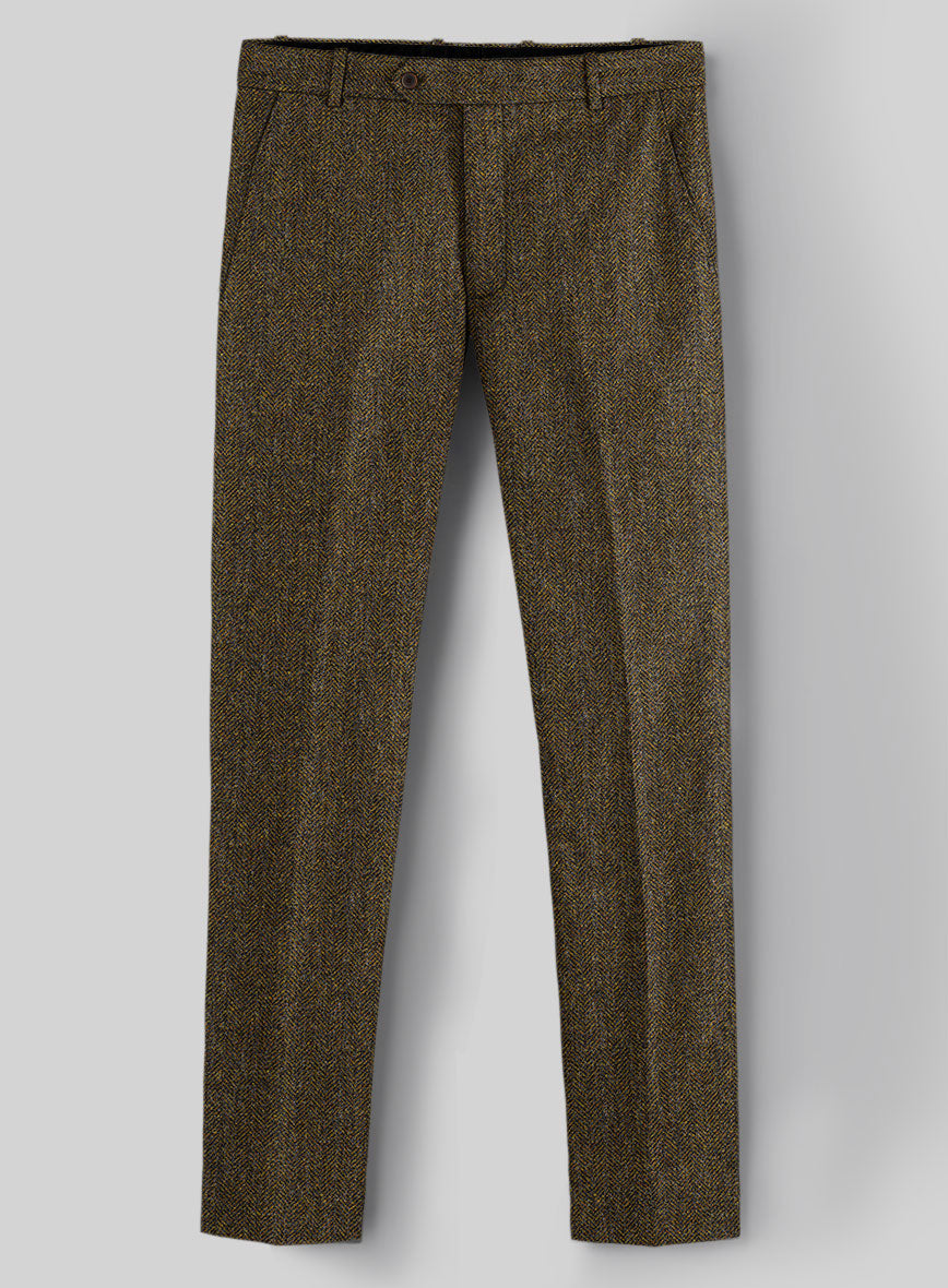 Haberdasher Mustard Brown Tweed Pants – StudioSuits