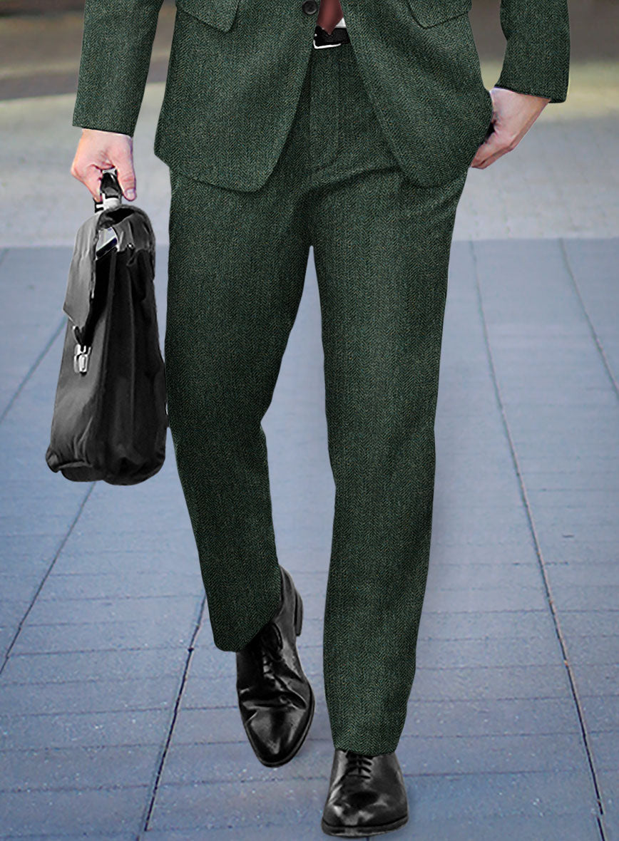 Haberdasher Green Tweed Pants