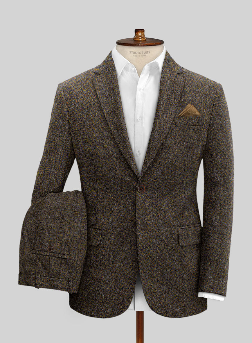 Haberdasher Brown Tweed Suit – StudioSuits