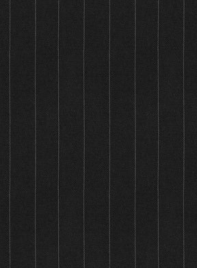 Hardy Minnis Black Pinstripe Wool Jacket - StudioSuits