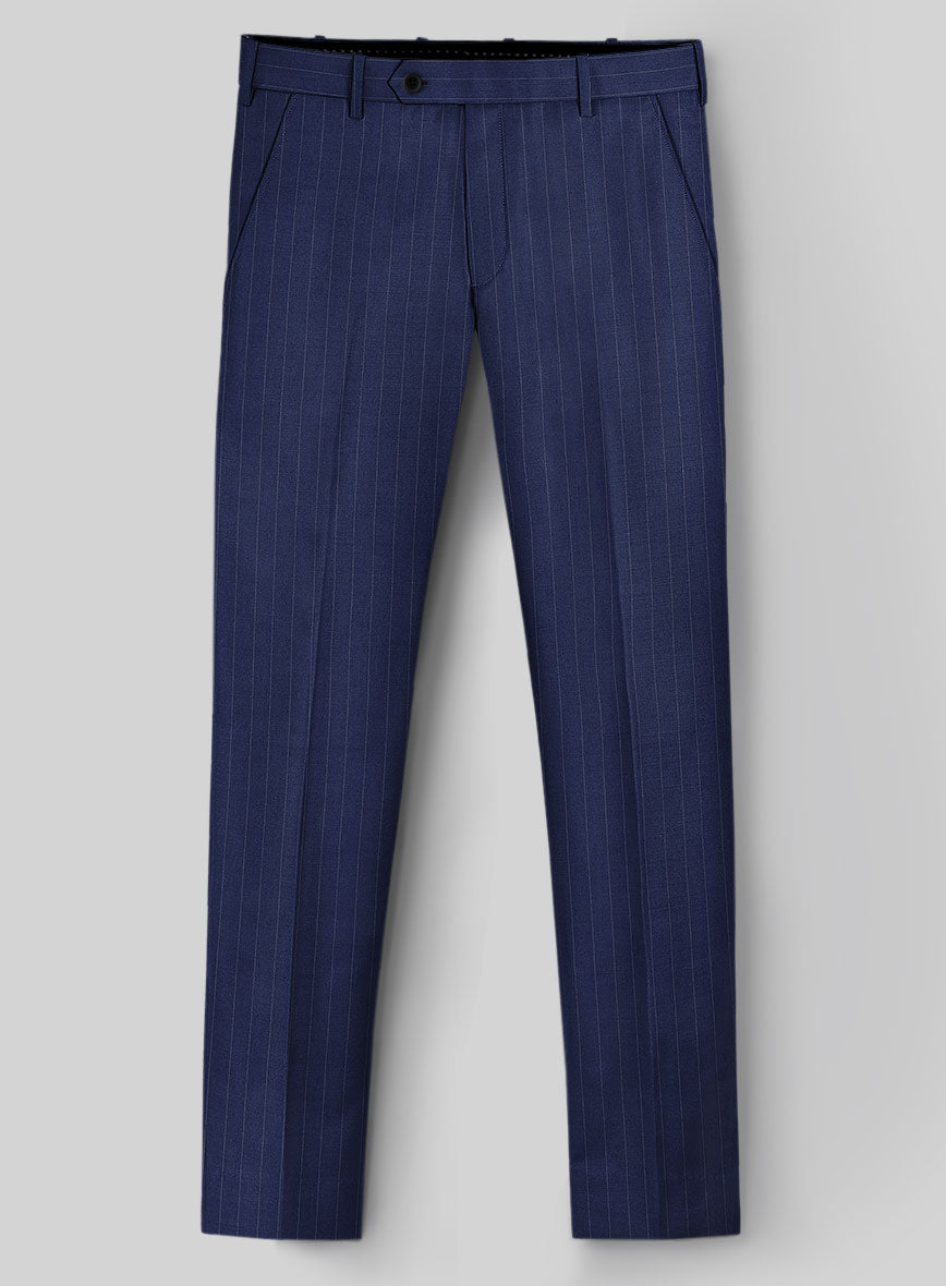 Hardy Minnis Royal Blue Pinstripe Wool Pants – StudioSuits