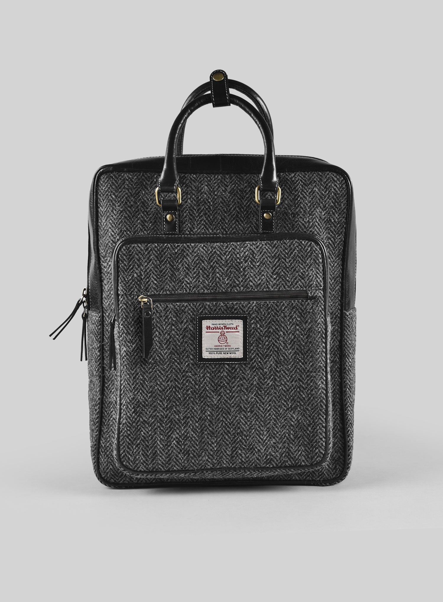 dark gray leather backpack MAISON de Sabre Large Soft An ergonomic design compact with the supremely durable full Best Minimalist Black Gray Leather