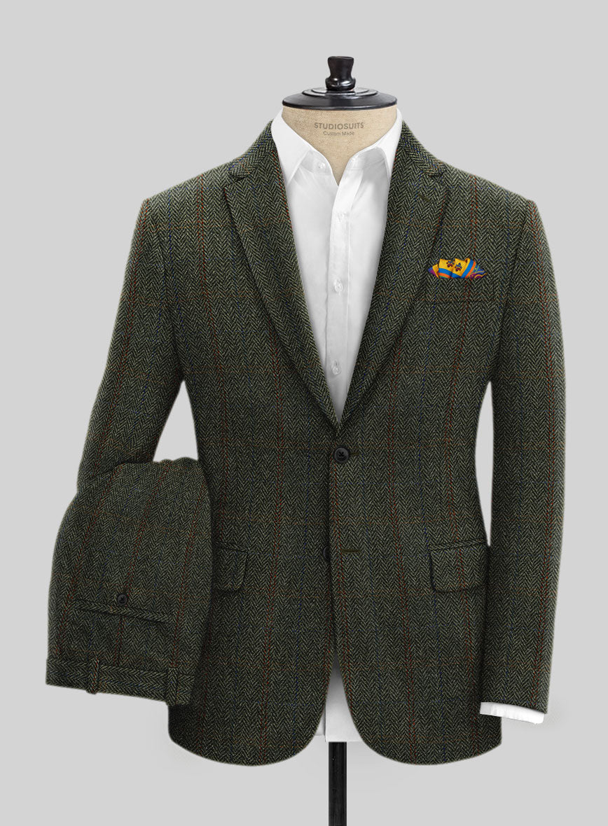 Harris Tweed Country Green Suit – StudioSuits - Main Image
