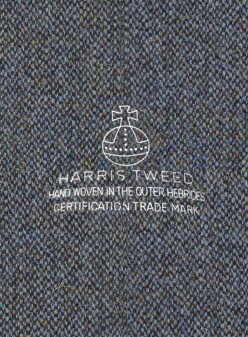 Harris Tweed Barley Blue Jacket - StudioSuits