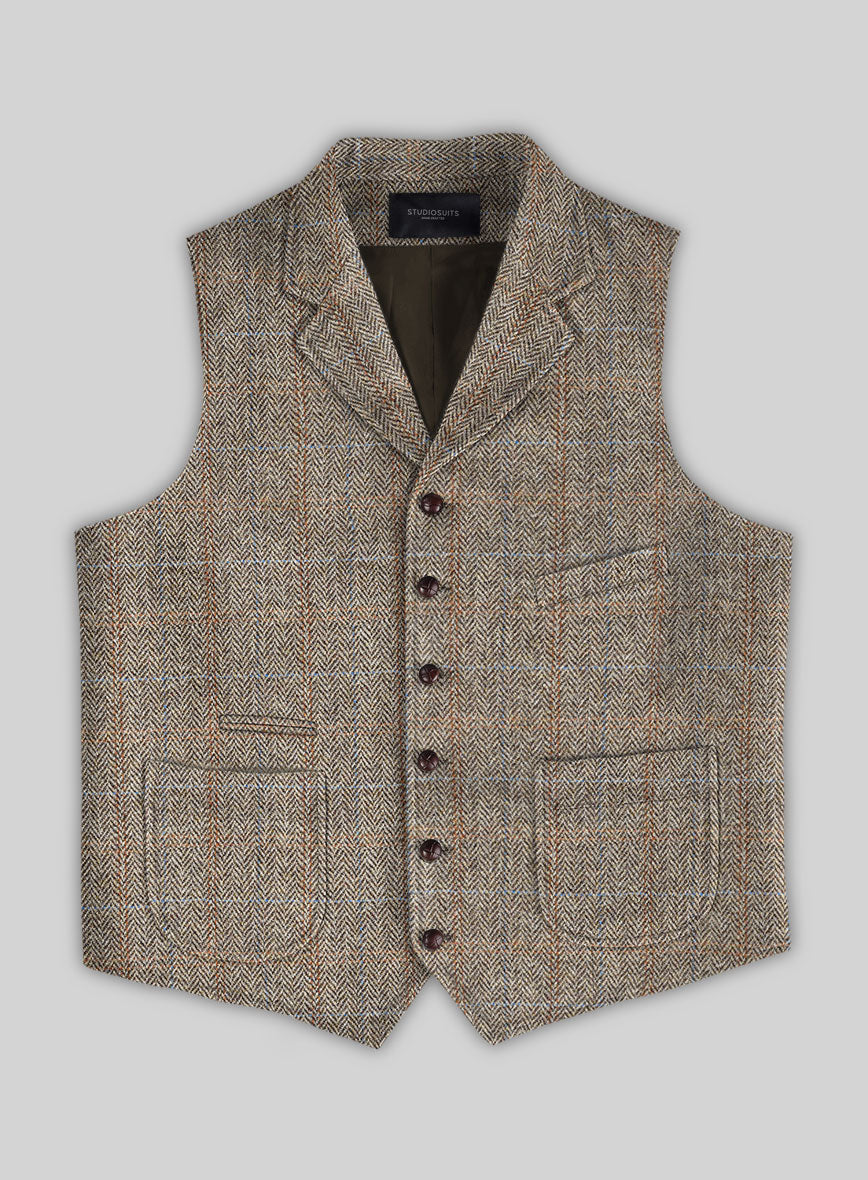 Harris Tweed Ranger Brown Hunting Vest – StudioSuits