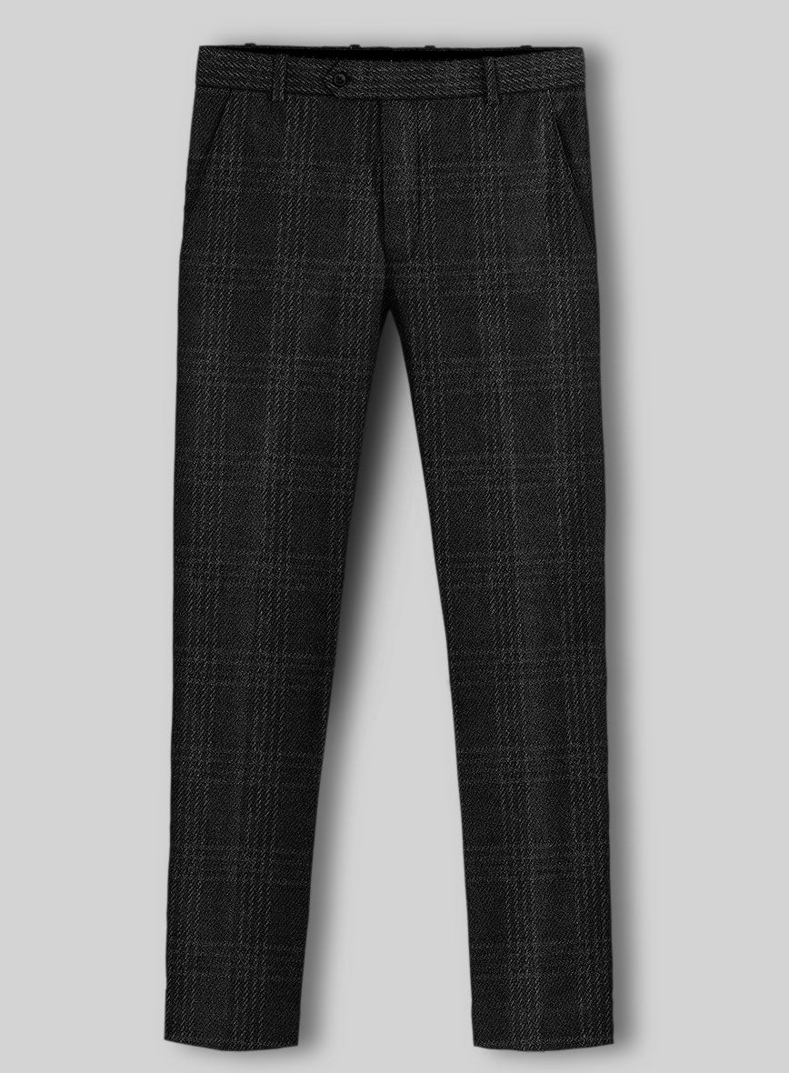 TWEED SLIM BERMUDA PANTS_BLACK main image 1