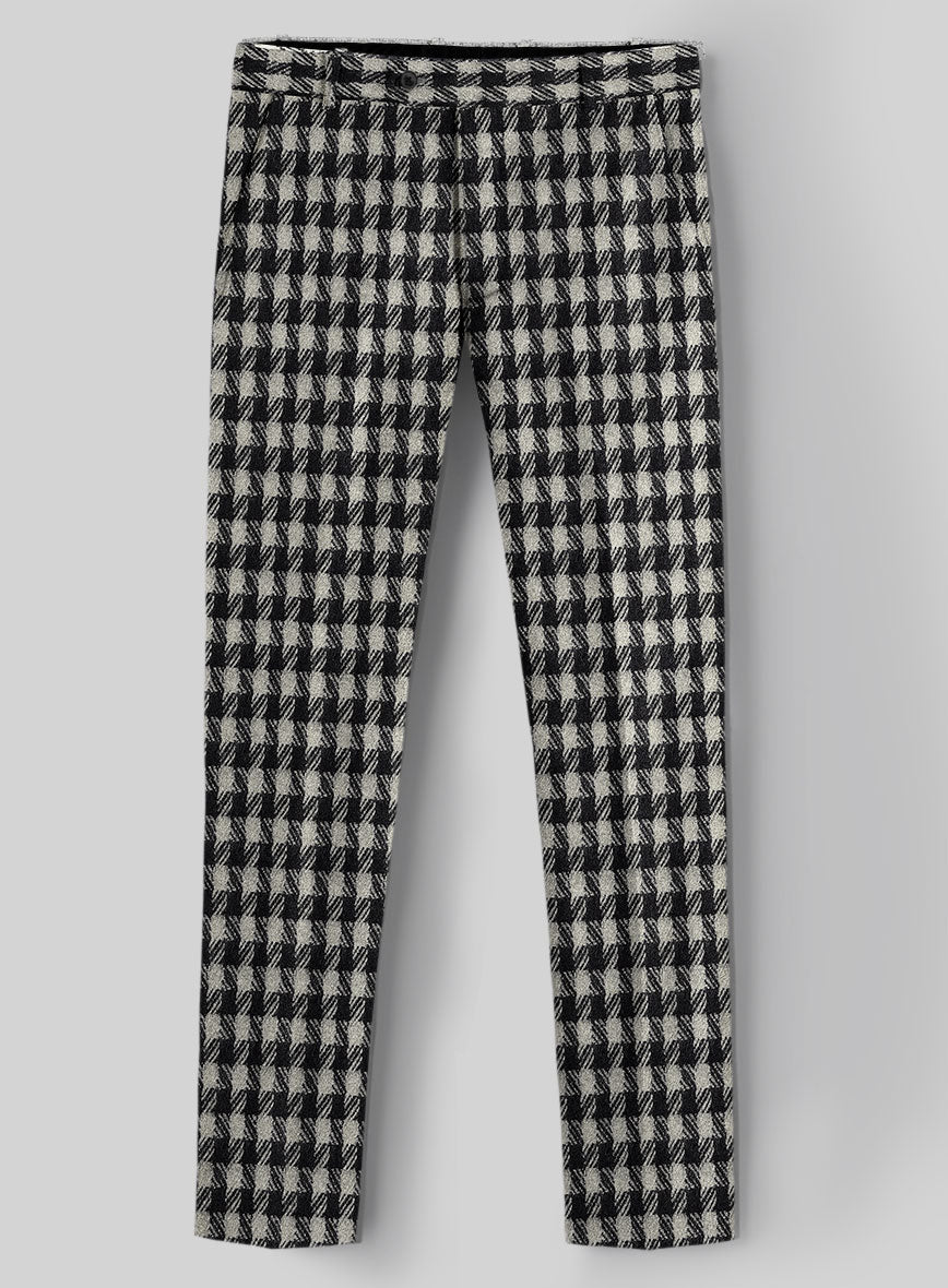 Tweed Sleeveless Baggy Pants Set