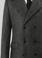 Highlander Heavy Gray Bedford Tweed GQ Overcoat - StudioSuits