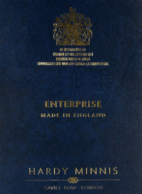 Hardy Minnis Midnight Blue Pinstripe Wool Pants - StudioSuits