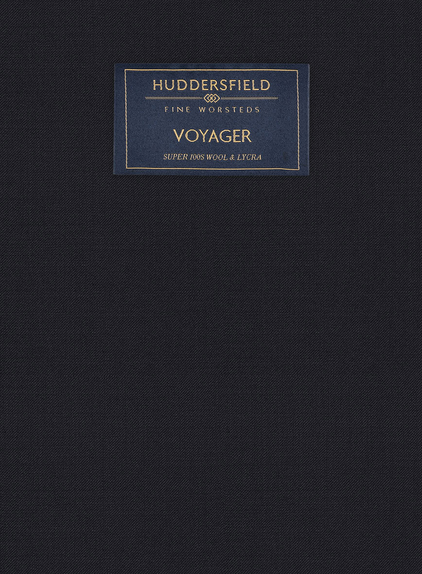 Huddersfield Stretch Midnight Blue Wool Jacket - StudioSuits