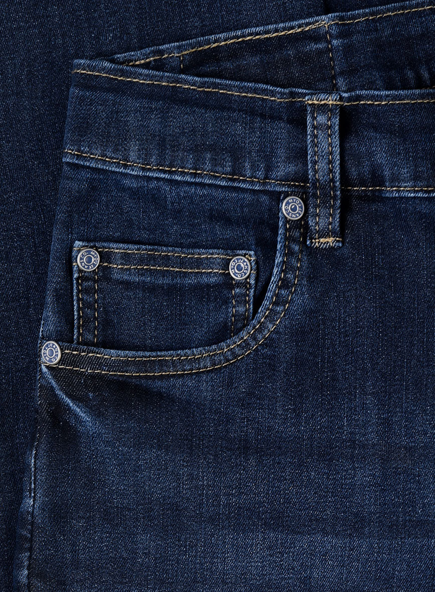 Light Weight Stretch Indigo Traveller Jeans - StudioSuits