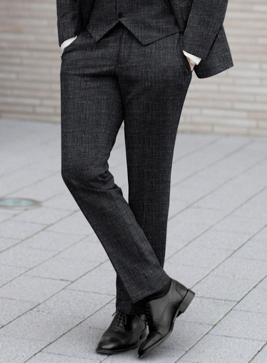 Men's Italian Blu Linen Pants by StudioSuits