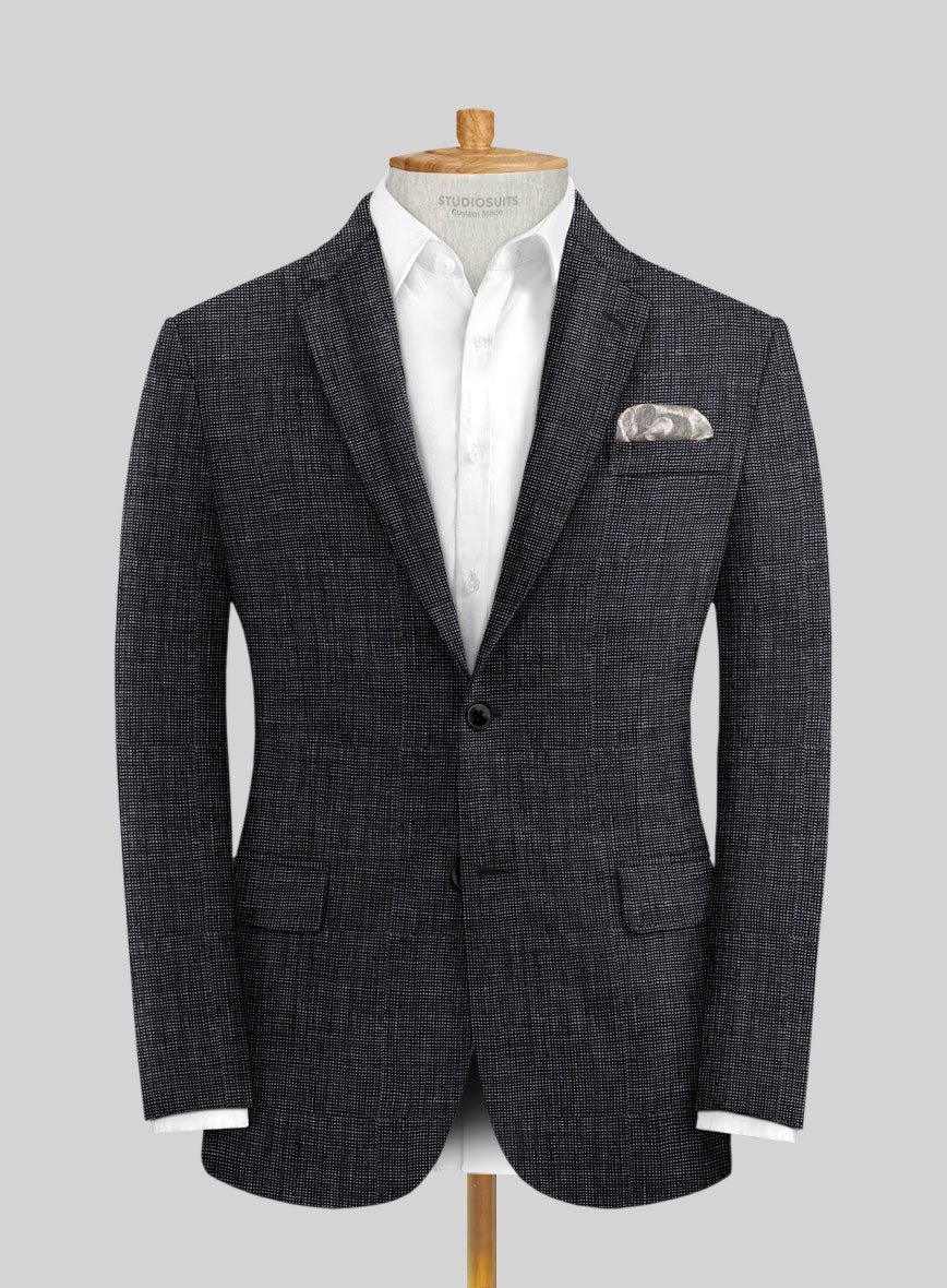 Italian Blu Linen Jacket - StudioSuits