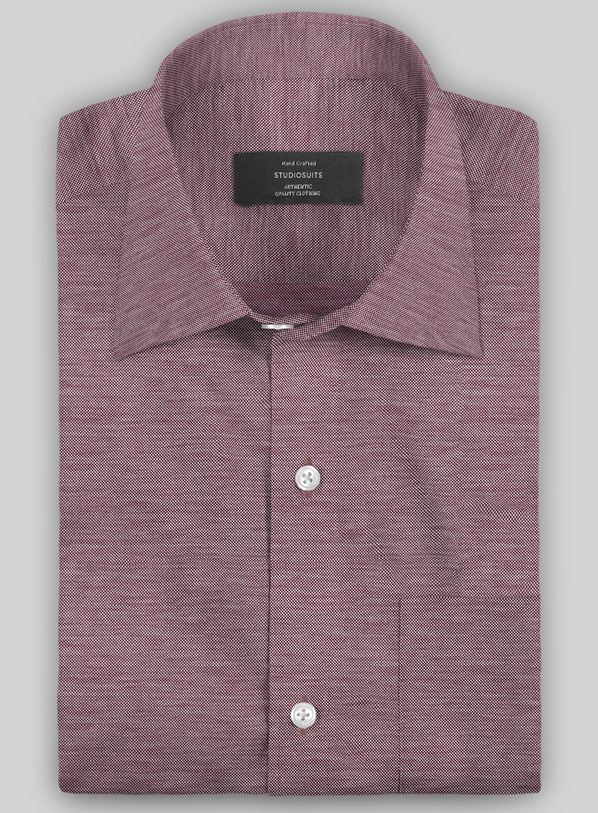 Italian Coral Purple Stretch Cotton Shirt – StudioSuits