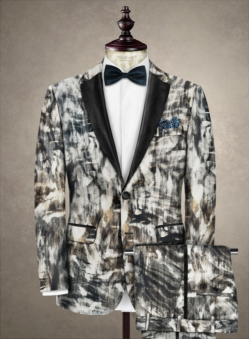 Italian Cotton Stretch Filippo Tuxedo Suit - StudioSuits