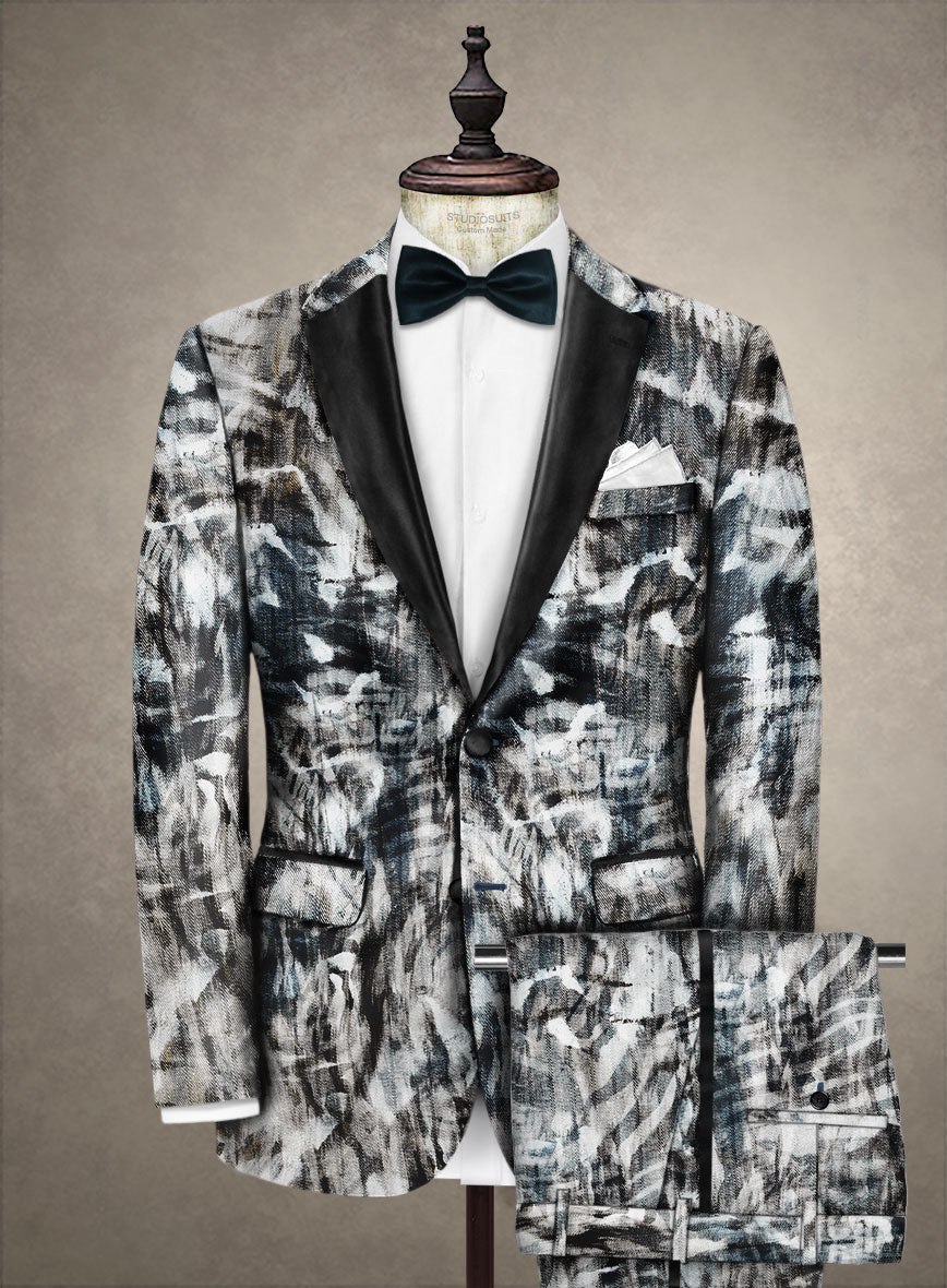 Italian Cotton Stretch Jacopo Tuxedo Suit - StudioSuits