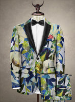 Italian Cotton Stretch Lorena Tuxedo Suit - StudioSuits