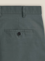 Italian Gray Cotton Stretch Shorts - StudioSuits