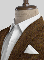 Italian Highlander Mustard Herringbone Tweed Suit - StudioSuits