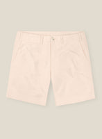Italian Light Pink Cotton Stretch Shorts - StudioSuits