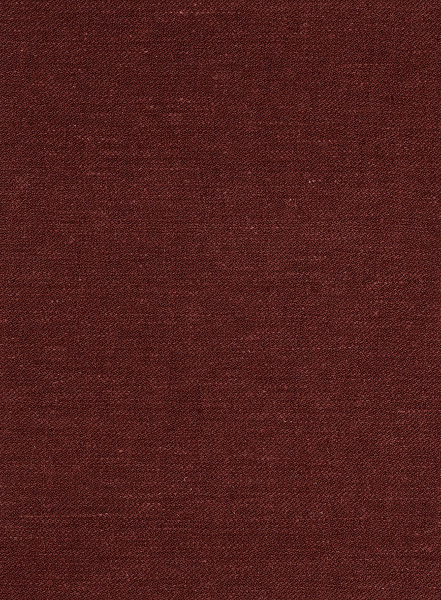 Italian Linen Terra Brown Pants - StudioSuits