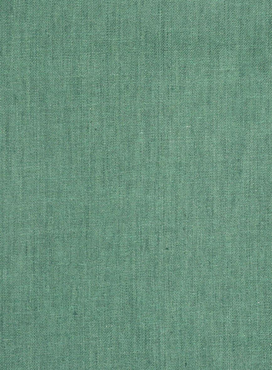 Italian Linen Fern Green Pants - StudioSuits