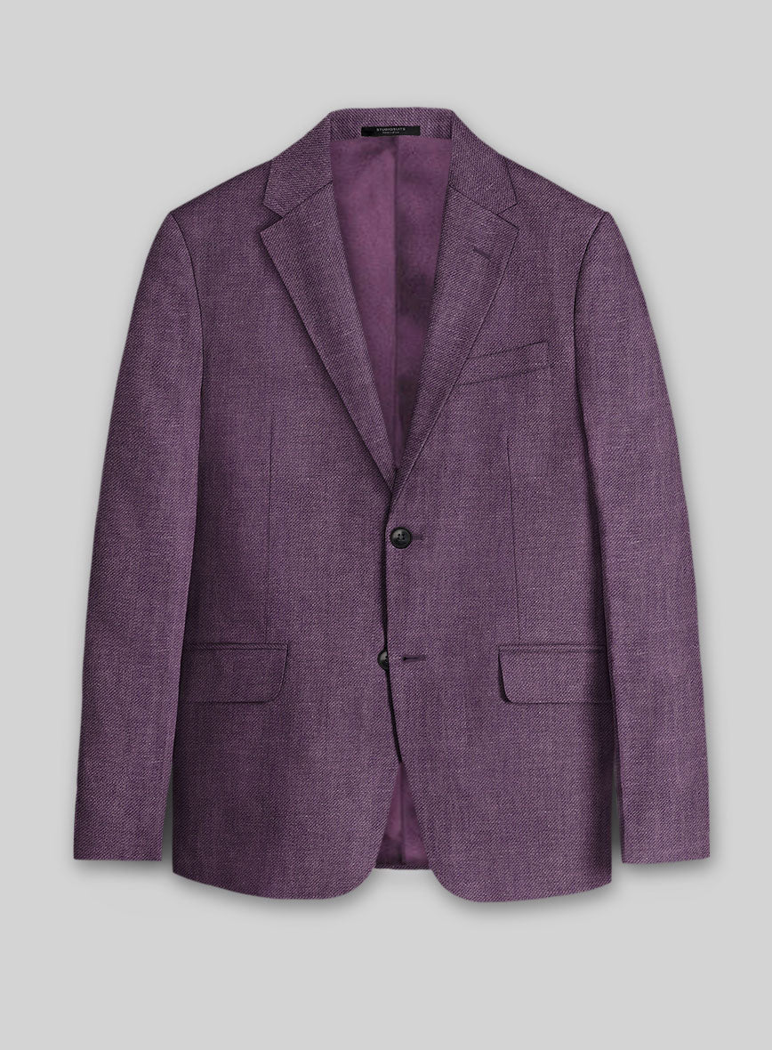 Italian Linen Lilac Mist Jacket - StudioSuits