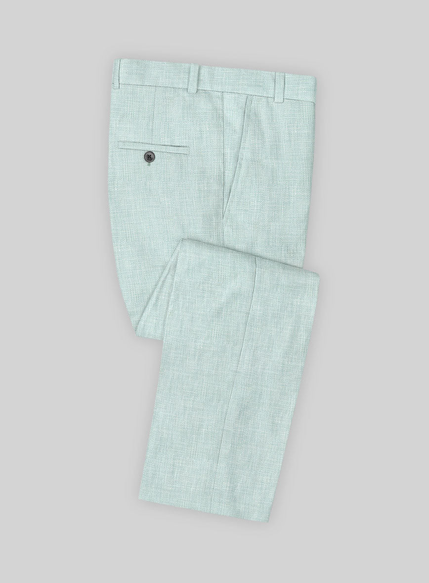 Italian Linen Mint Green Pants
