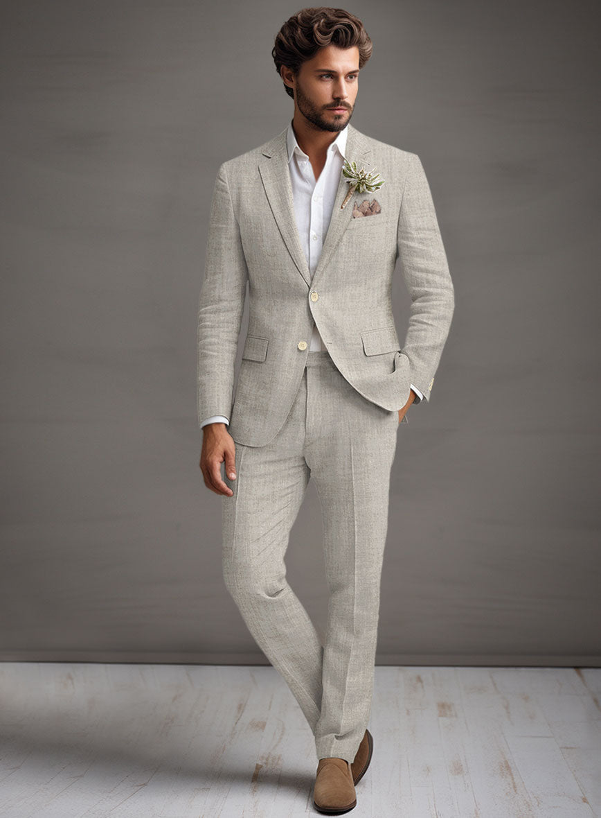 Men's Italian Meadow Linen Suit 100% Linen, Wedding & Party Ready by StudioSuits Men's Italian Meadow Linen Suit 100% Linen, Wedding & Party Ready by StudioSuits