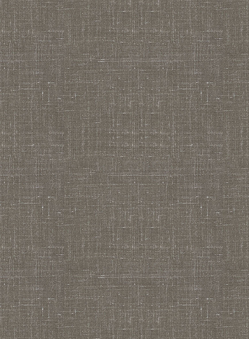 Italian Murano Brown Wool Linen Pants - StudioSuits