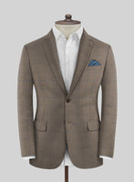 Italian Murano Cedra Brown Wool Linen Silk Suit - StudioSuits