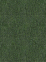 Italian Prato Sharkskin Green Linen Jacket - StudioSuits
