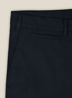 Italian Sapphire Blue Cotton Stretch Shorts - StudioSuits