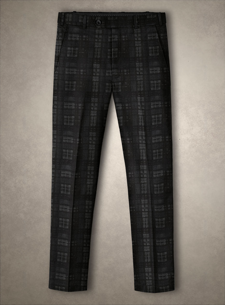 Italian Silk Black Static Pants - StudioSuits
