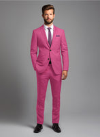Italian Turna Pink Flannel Suit - StudioSuits