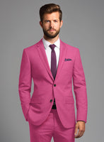 Italian Turna Pink Flannel Suit - StudioSuits