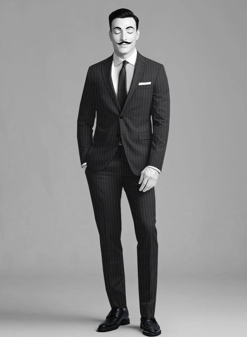Italian Wool Herringbone Dorsano Suit - StudioSuits