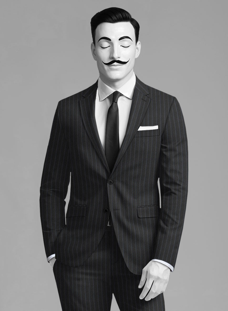 Italian Wool Herringbone Dorsano Suit - StudioSuits