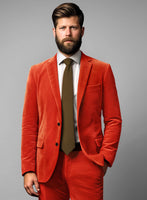 Kingsman Orange Velvet Jacket - StudioSuits