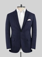 Lanificio Zegna Electa Casiri Blue Checks Wool Suit - StudioSuits