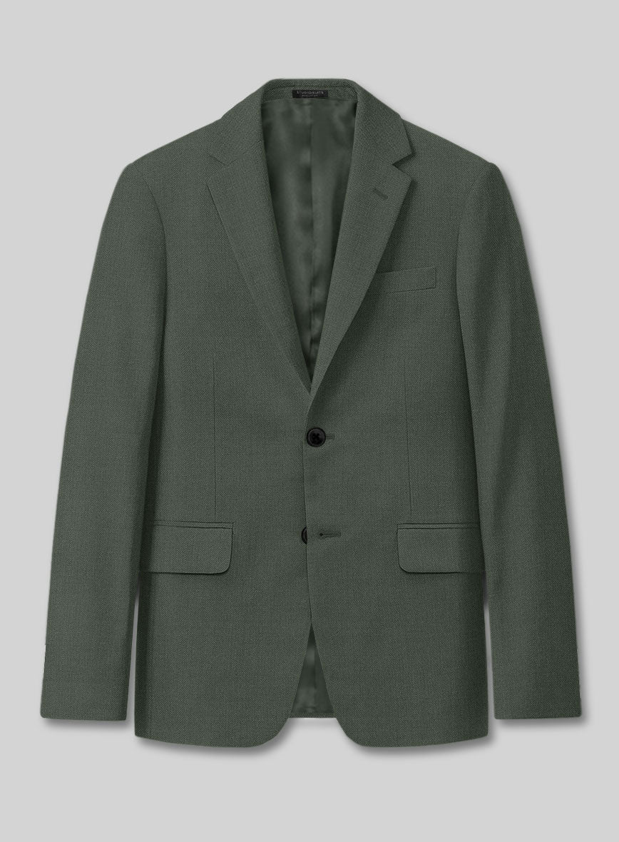 Lanificio Zegna Trofeo Dark Green Wool Jacket – StudioSuits