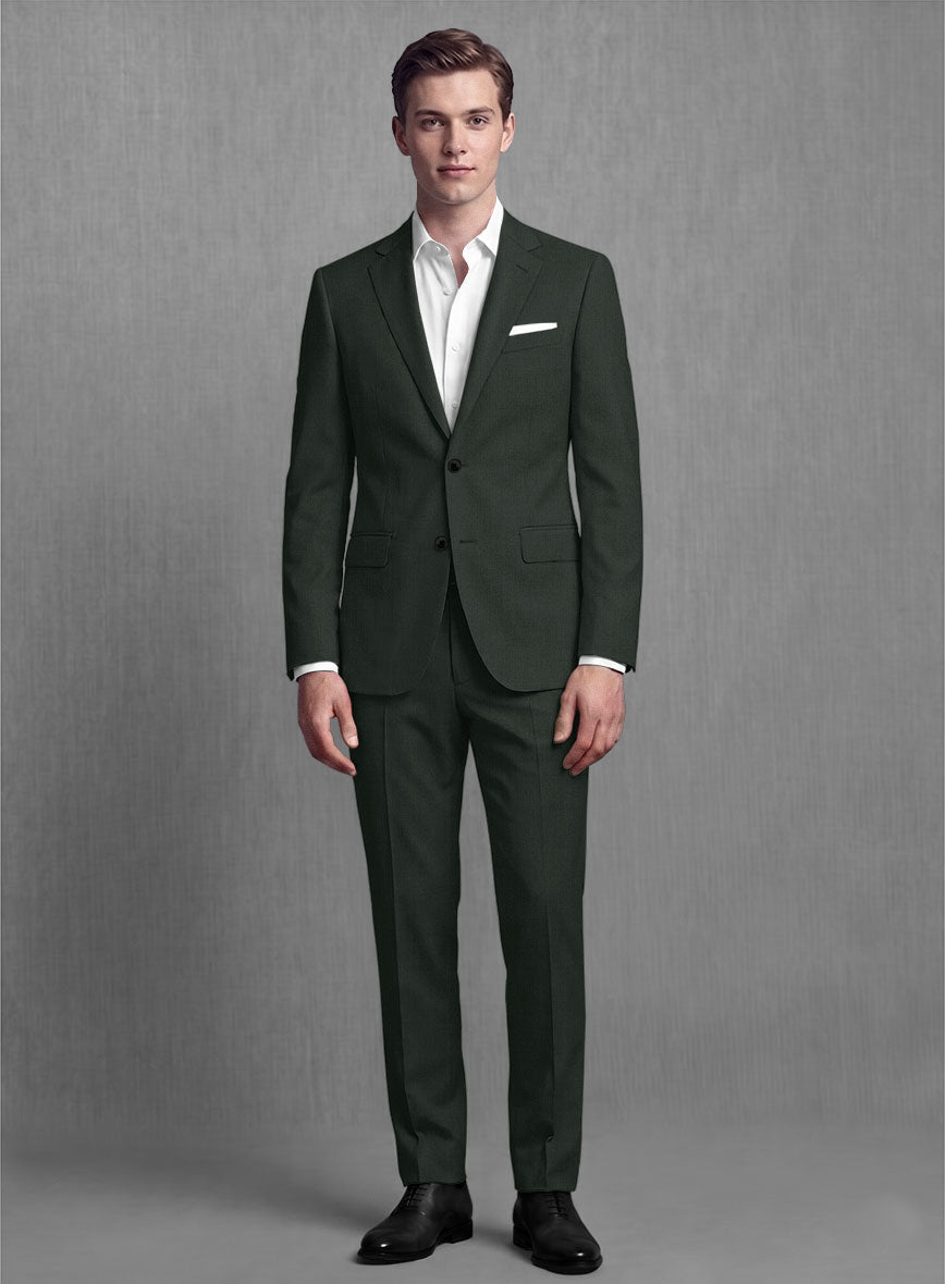 Lanificio Zegna Trofeo Sacramento Green Wool Suit – StudioSuits