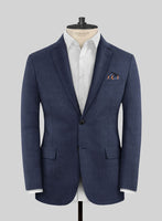 Lanificio Zegna Traveller Denim Blue Wool Suit - StudioSuits