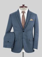 Lanificio Zegna Trofeo Prussian Blue Wool Suit - StudioSuits