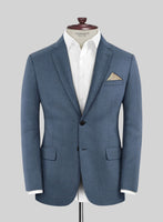 Lanificio Zegna Trofeo Prussian Blue Wool Suit - StudioSuits