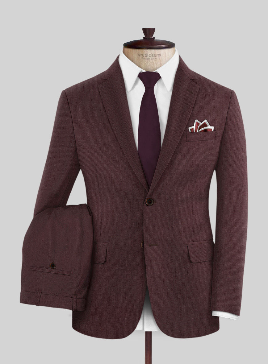 Lanificio Zegna Trofeo Wine Wool Suit – StudioSuits