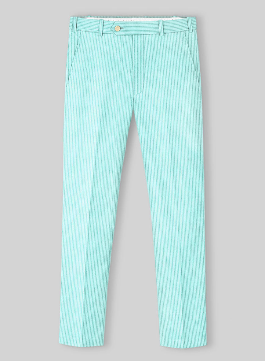 Light Blue Corduroy Pants - StudioSuits