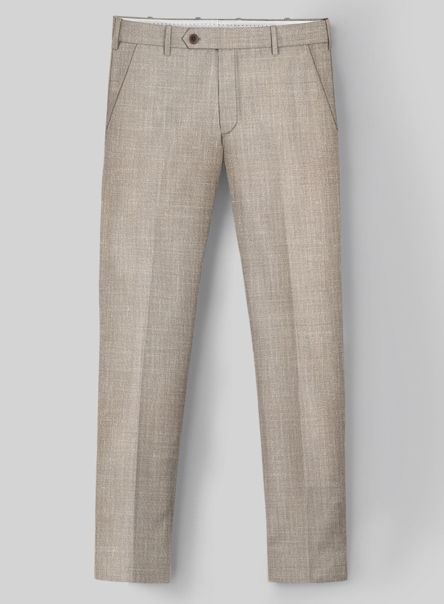 silk dress pants mens Peter Christian Men's Gray Deluxe Wool & Silk Pants 34/28