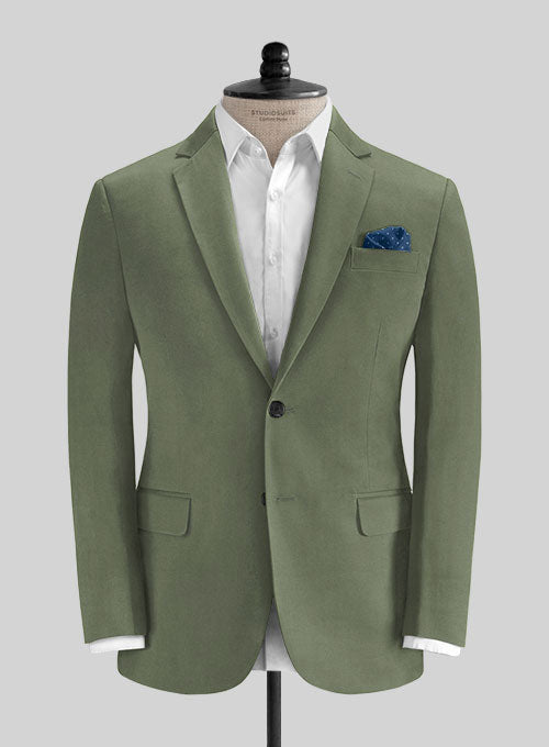 Loro Piana Green Cotton Jacket – StudioSuits
