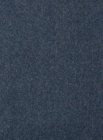Light Weight Bond Blue Tweed Pea Coat - StudioSuits